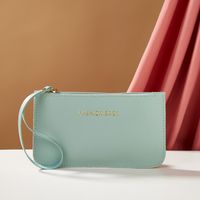 Fashion Letter Soft Surface Square Zipper Clutch Bag main image 5