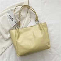 Streetwear Solid Color Square Zipper Tote Bag sku image 2