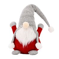 Haobei New Christmas Decoration Supplies Forest Old Man Knitted Hat Doll Faceless Doll Santa Claus Ornaments sku image 3