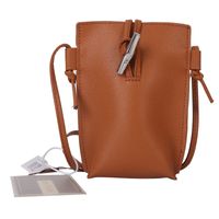 Women's Pu Leather Solid Color Fashion Square Buckle Crossbody Bag main image 4