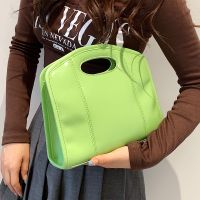 Basic Solid Color Square Zipper Square Bag main image 4