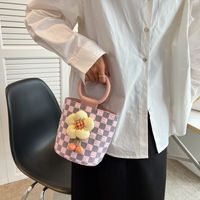 Cute Floral Bucket Zipper Bucket Bag sku image 3