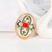 Baroque Style Geometric Alloy Inlay Artificial Pearl Brooches main image 6