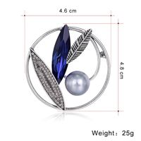 Fashion Geometric Alloy Inlay Artificial Pearls Rhinestone Brooches main image 3