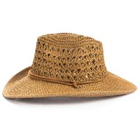 Unisex Ethnic Style Solid Color Braid Big Eaves Straw Hat main image 6