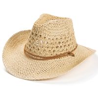 Unisex Ethnic Style Solid Color Braid Big Eaves Straw Hat main image 4