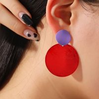 Fashion Round Alloy Drop Earrings main image 1