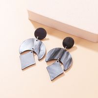 Fashion Geometric Arylic Slice Splicing Earrings sku image 1