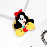 Cute Human Cartoon Arylic Patchwork Brooches main image 4