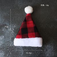 Cats Dogs Christmas Hats Headdress Flannel Plush Hat Party Decoration Hat Christmas Pet Hat sku image 5