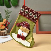 Santa Claus Chaussettes Bonbons Sacs Cadeaux Décorations De Noël En Gros Nihaojewelry sku image 8