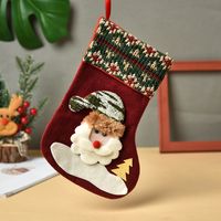 Santa Claus Chaussettes Bonbons Sacs Cadeaux Décorations De Noël En Gros Nihaojewelry sku image 7