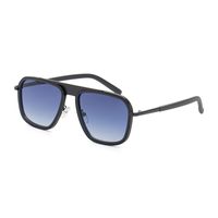 2022 New Fashion Retro Square Full Metal Frame Men's Sunglasses Wholesale sku image 1
