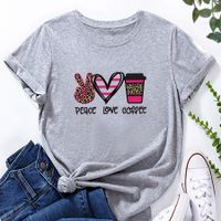 Women's T-shirt Short Sleeve T-shirts Printing Romantic Letter main image 8