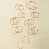 Einfacher Stil Geometrisch Gemischte Materialien Inlay Künstliche Perlen Ohrringe main image 5