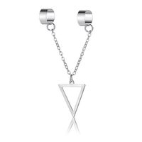 Retro Triangle Alloy Plating No Inlaid Earrings main image 4