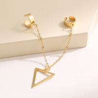 Retro Triangle Alloy Plating No Inlaid Earrings main image 3