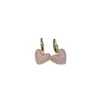Simple Style Heart Shape Copper Drop Earrings Inlay Zircon Copper Earrings main image 5