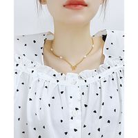 Fashion Bow Knot Stainless Steel Necklace Plating Chain Stainless Steel Necklaces main image 3