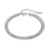 Fashion Heart Shape Stainless Steel No Inlaid Bracelets In Bulk main image 3