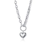 Fashion Heart Shape Stainless Steel Necklace Plating Chain Stainless Steel Necklaces main image 6