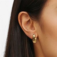 Fashion Geometric Plating Stainless Steel 14K Gold Plated Earrings main image 5