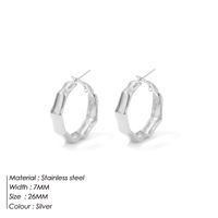 Fashion Geometric Plating Stainless Steel 14K Gold Plated Earrings sku image 2