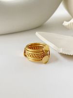 Glam Geometric Stainless Steel Rings Plating No Inlaid Stainless Steel Rings main image 3