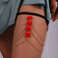 Sexy Heart Shape Metal Leg Chain 1 Piece main image 1