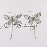 Fashion Butterfly Sterling Silver Earrings 925 Silver Earrings sku image 1