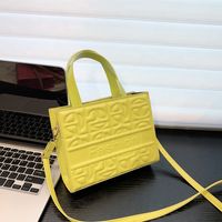 Fashion Solid Color Square Zipper Handbag Square Bag main image 6