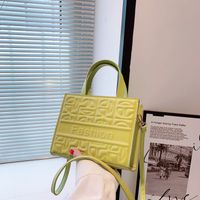 Fashion Solid Color Square Zipper Handbag Square Bag main image 4