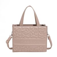 Fashion Solid Color Square Zipper Handbag Square Bag sku image 1