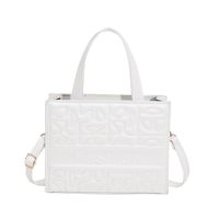 Fashion Solid Color Square Zipper Handbag Square Bag sku image 2