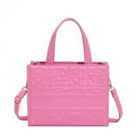 Fashion Solid Color Square Zipper Handbag Square Bag sku image 3