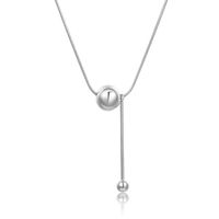Retro Geometric Stainless Steel Pendant Necklace Plating Stainless Steel Necklaces sku image 1