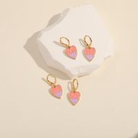 Fashion Heart Shape Copper Earrings Stoving Varnish Copper Earrings main image 4