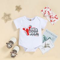 Casual Animal Letter Cotton Polyester Printing Pants Sets Baby Clothes main image 2