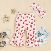 Casual Animal Letter Cotton Polyester Printing Pants Sets Baby Clothes main image 3