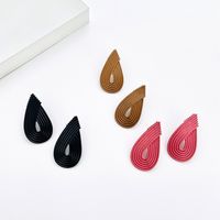Simple Style Water Droplets Alloy Plating Ear Studs main image 1
