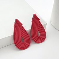 Simple Style Water Droplets Alloy Plating Ear Studs main image 3