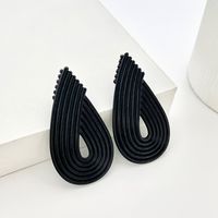 Simple Style Water Droplets Alloy Plating Ear Studs main image 4
