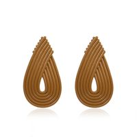 Simple Style Water Droplets Alloy Plating Ear Studs main image 5