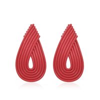 Simple Style Water Droplets Alloy Plating Ear Studs sku image 3