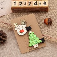 Cute Christmas Elk Tree Suit Hairpin Wholesale Nihaojewelry sku image 12