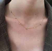 Water Drop Triangle Zircon Necklace Wholesale Nihaojewelry sku image 2