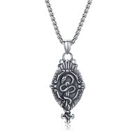 Fashion Totem Stainless Steel Titanium Steel Pendant Necklace Plating Stainless Steel Necklaces sku image 2