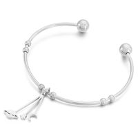 Fashion Star Moon Stainless Steel Bangle No Inlaid Stainless Steel Bracelets main image 3