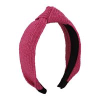 Fashion Solid Color Cloth Knitting Knot Hair Band sku image 1