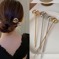 Simple Style Geometric Alloy Plating Hairpin main image 1
